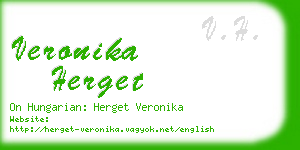 veronika herget business card